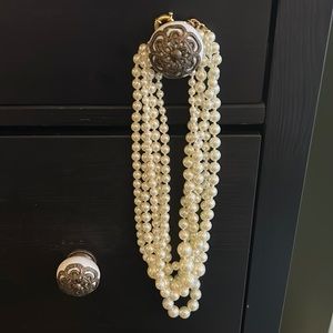 JCREW faux pearls.